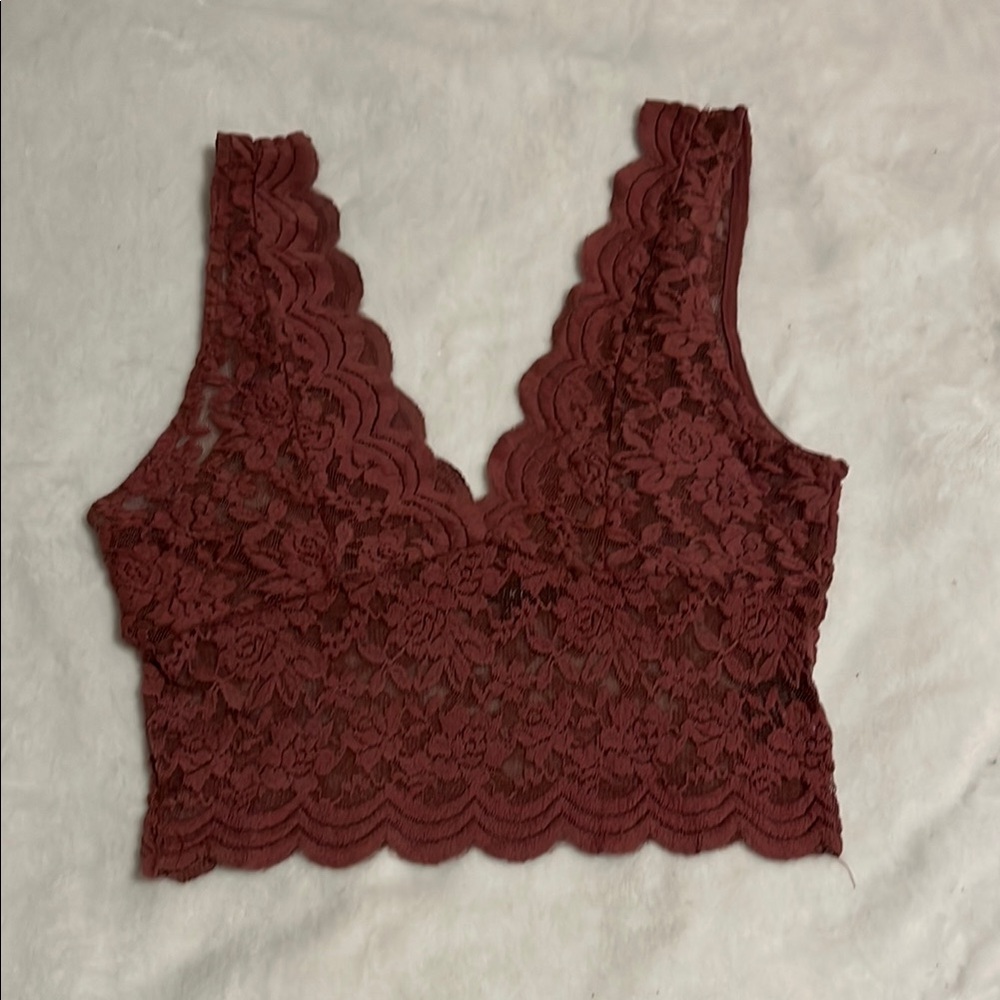 Iris Mauve Lace Top